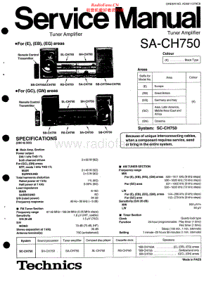 Technics-SACH750-cs-sm 维修电路原理图.pdf