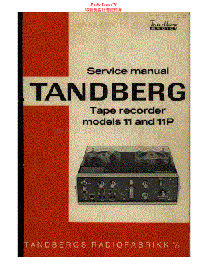 Tandberg-Model11P-tape-sm 维修电路原理图.pdf