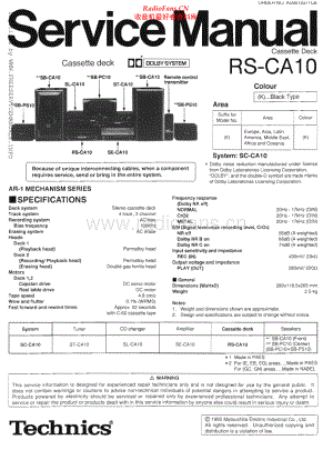 Technics-RSCA10-tape-sm 维修电路原理图.pdf