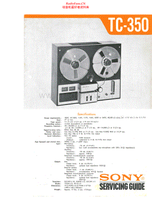Sony-TC350-tape-sm 维修电路原理图.pdf