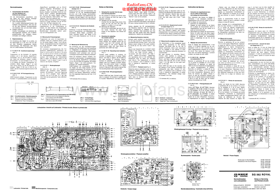 Uher-SG562Royal-tape-pcb 维修电路原理图.pdf_第1页