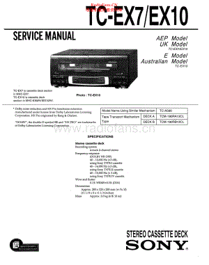 Sony-TCEX7-tape-sm 维修电路原理图.pdf