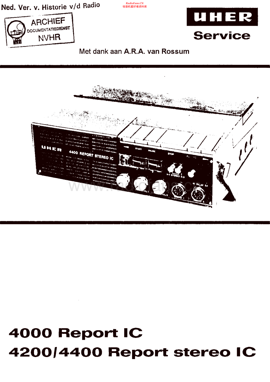 Uher-4200ReportStereoIC-tape-sm 维修电路原理图.pdf_第1页