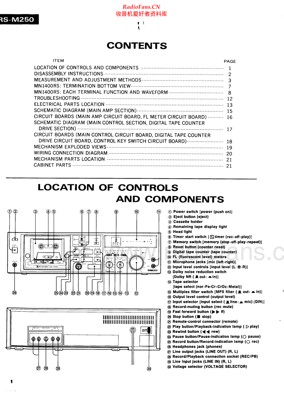 Technics-RSM250-tape-sm 维修电路原理图.pdf_第2页
