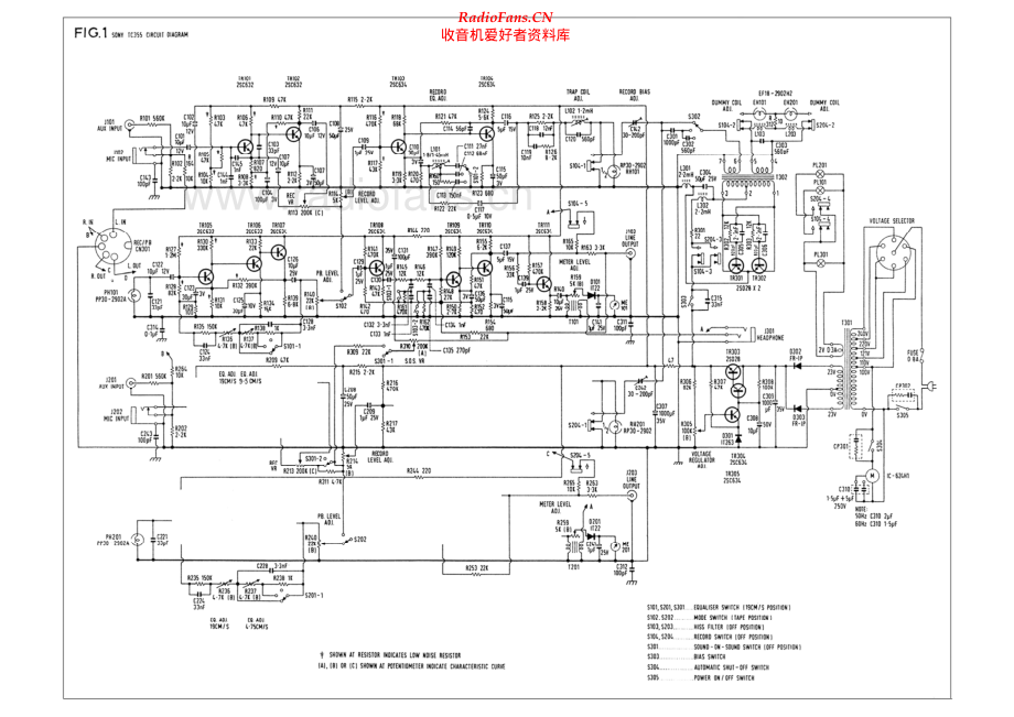 Sony-TC355-tape-sch 维修电路原理图.pdf_第1页