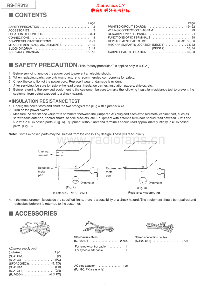 Technics-RSTR313-tape-sm 维修电路原理图.pdf_第2页
