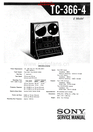 Sony-TC366_4-tape-sm 维修电路原理图.pdf