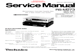 Technics-RSM273-tape-sm 维修电路原理图.pdf