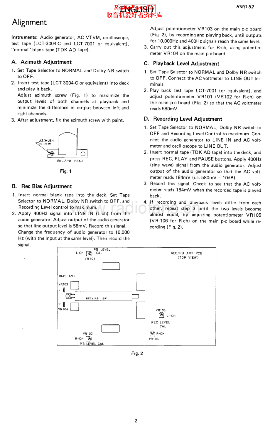 Rotel-RMD82-tape-sm 维修电路原理图.pdf_第2页