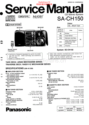 Technics-SACH150-cs-sm 维修电路原理图.pdf