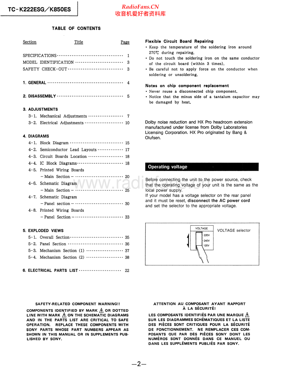 Sony-TCK222ESG-tape-sm 维修电路原理图.pdf_第2页