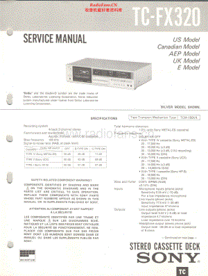 Sony-TCFX320-tape-sm 维修电路原理图.pdf