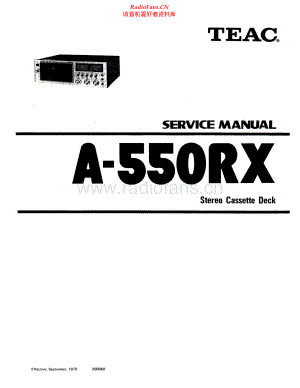 Teac-A550RX-tape-sm 维修电路原理图.pdf
