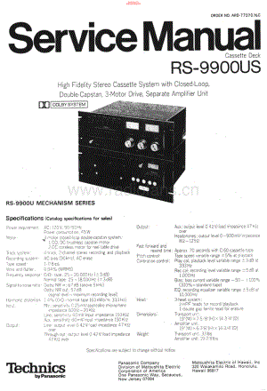 Technics-RS9900US-tape-sm-us 维修电路原理图.pdf