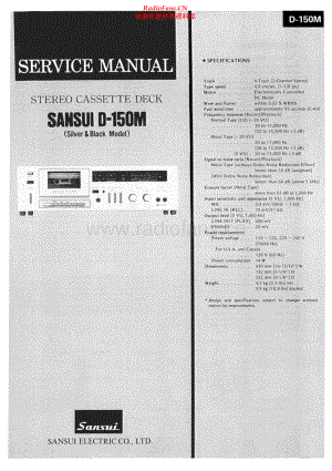 Sansui-D150M-tape-sm 维修电路原理图.pdf