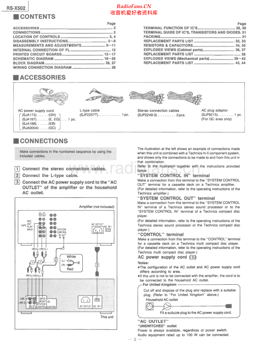 Technics-RSX502-tape-sm 维修电路原理图.pdf_第2页