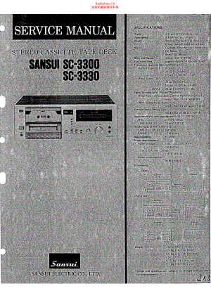 Sansui-SC3300-tape-sm 维修电路原理图.pdf