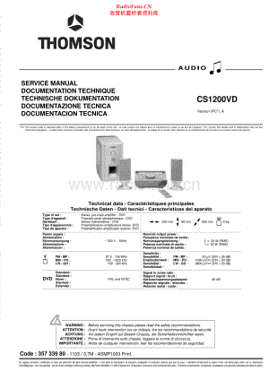 Thomson-CS1200VD-cs-sm 维修电路原理图.pdf