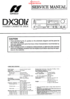 Sansui-DX301i-tape-sm 维修电路原理图.pdf
