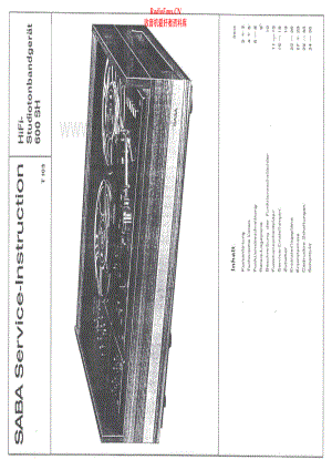 Saba-600SH-tape-sm 维修电路原理图.pdf