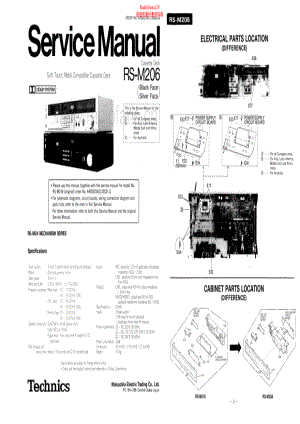 Technics-RSM206-tape-sm 维修电路原理图.pdf