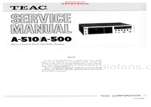 Teac-A510-tape-sm 维修电路原理图.pdf