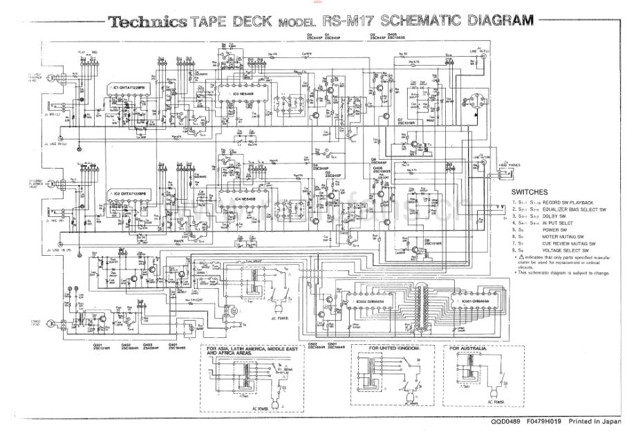 Technics-RSM17-tape-sch 维修电路原理图.pdf_第1页