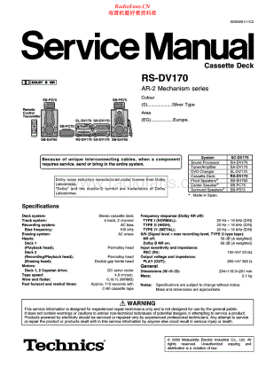 Technics-RSDV170-tape-sm 维修电路原理图.pdf