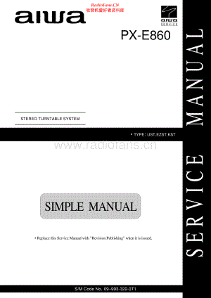 Aiwa-PXE860-tt-ssm维修电路原理图.pdf