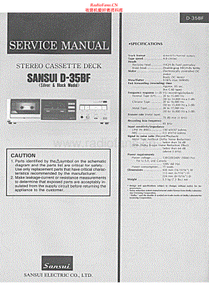 Sansui-D35BF-tape-sm 维修电路原理图.pdf