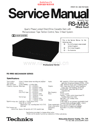 Technics-RSM95-tape-sm 维修电路原理图.pdf
