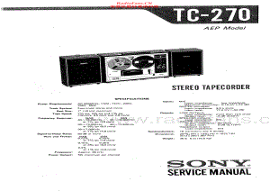 Sony-TC270-tape-sm 维修电路原理图.pdf