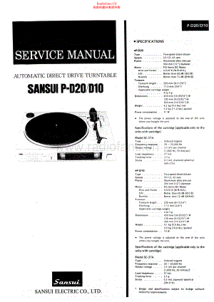 Sansui-PD10-tt-sm 维修电路原理图.pdf