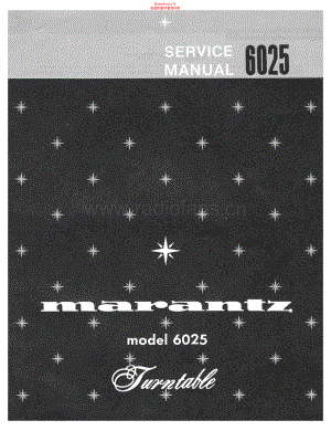Marantz-6025-tt-sm 维修电路原理图.pdf