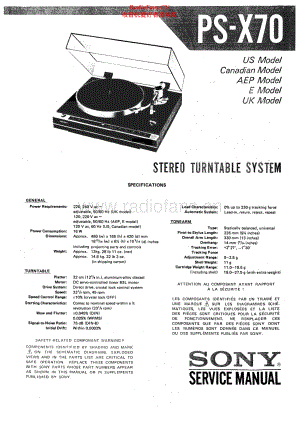 Sony-PSX70-tt-sm 维修电路原理图.pdf