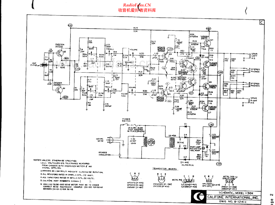 Califone-11xx-tt-sch维修电路原理图.pdf_第2页