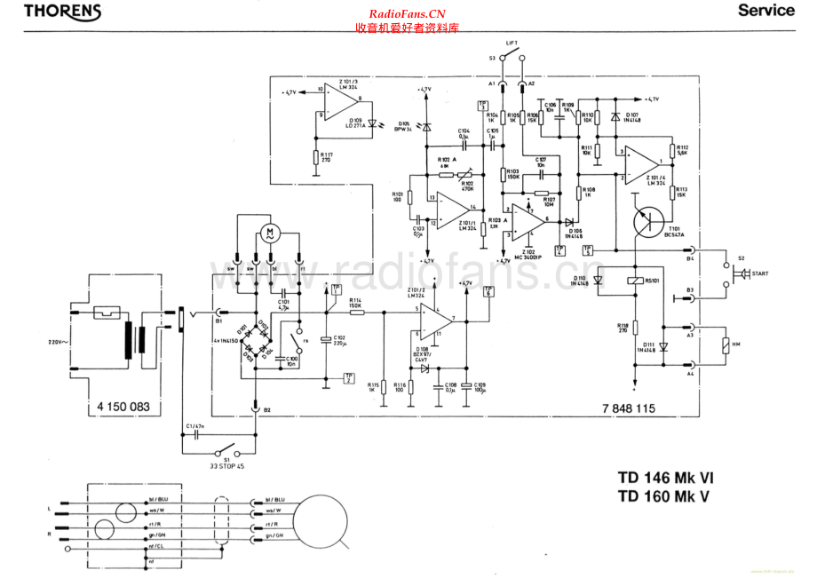 Thorens-TD160MKV-tt-sch 维修电路原理图.pdf_第1页