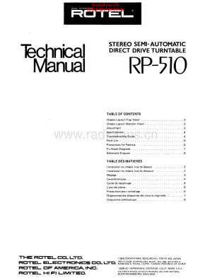 Rotel-RP510-tt-sm 维修电路原理图.pdf