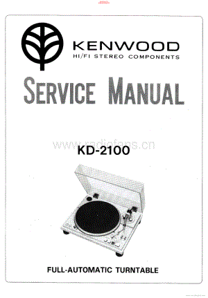 Kenwood-KD2100-tt-sm 维修电路原理图.pdf