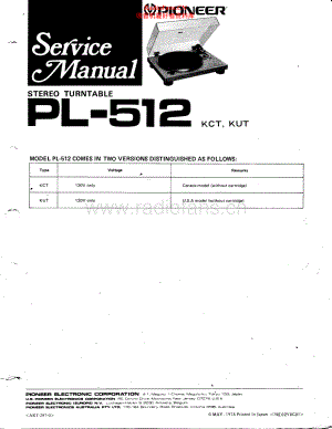 Pioneer-PL512-tt-sm 维修电路原理图.pdf