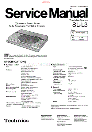 Technics-SLL3-tt-sm 维修电路原理图.pdf
