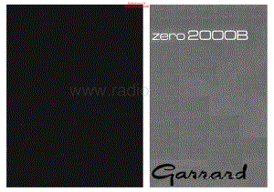 Garrard-Zero2000B-tt-sm维修电路原理图.pdf