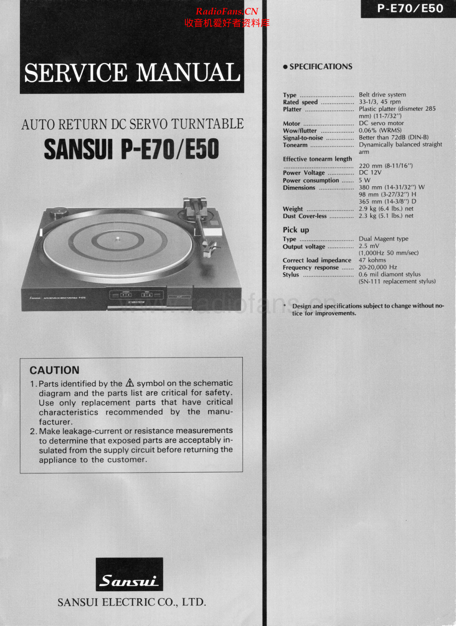 Sansui-PE50-tt-sm 维修电路原理图.pdf_第1页