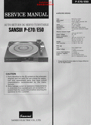 Sansui-PE50-tt-sm 维修电路原理图.pdf