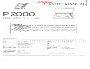 Sansui-P2000-tt-sm 维修电路原理图.pdf