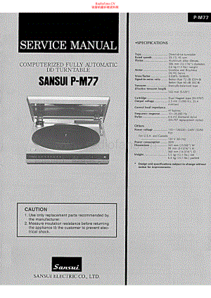 Sansui-PM77-tt-sm 维修电路原理图.pdf