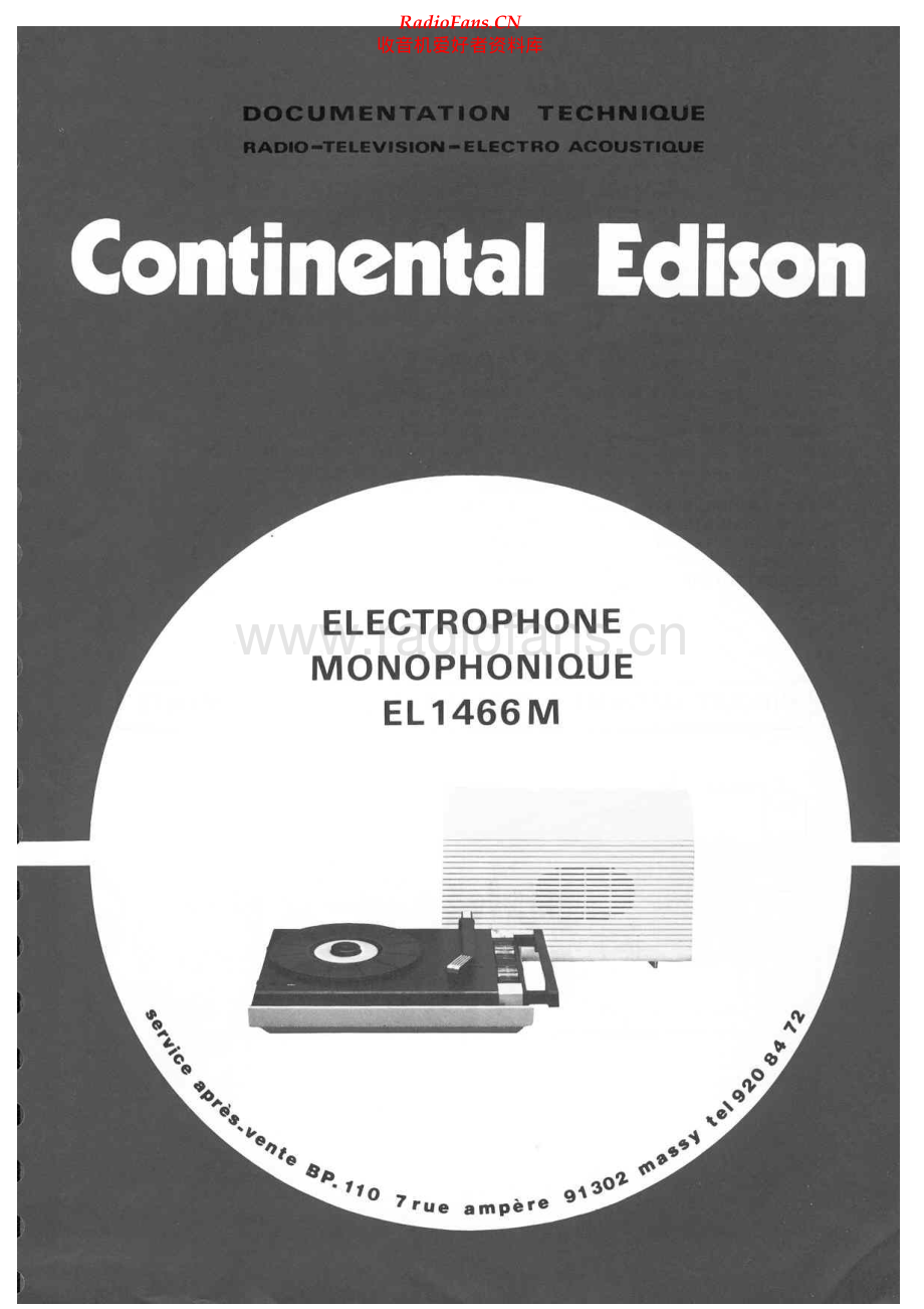 Continental-EL1466M-tt-sm维修电路原理图.pdf_第1页
