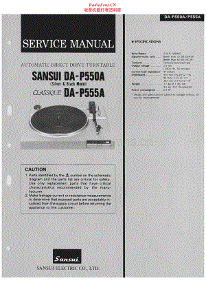 Sansui-DAP550A-tt-sm 维修电路原理图.pdf