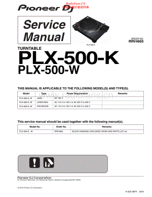 Pioneer-PLX500-tt-sm 维修电路原理图.pdf