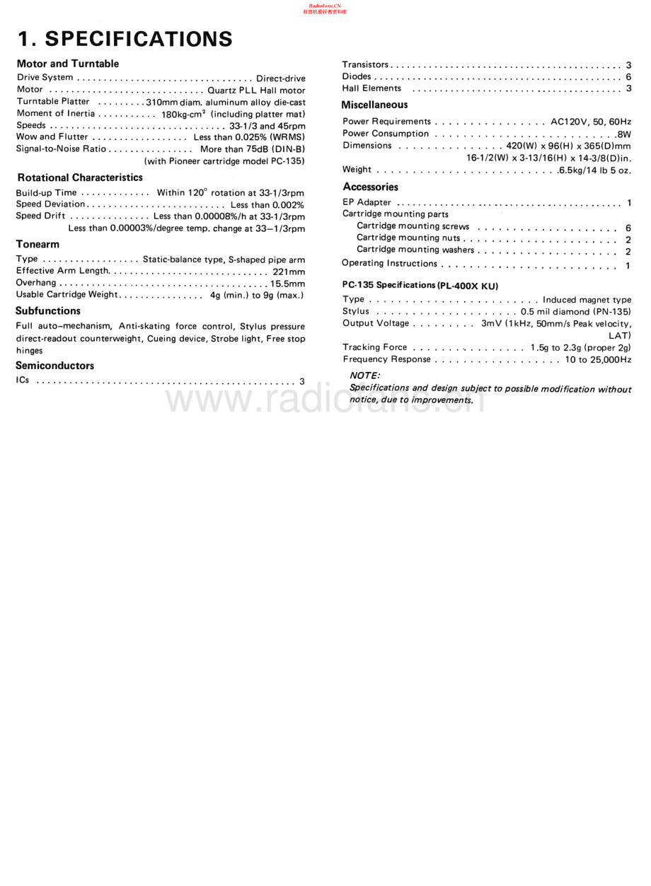 Pioneer-PL400X-tt-sm 维修电路原理图.pdf_第2页